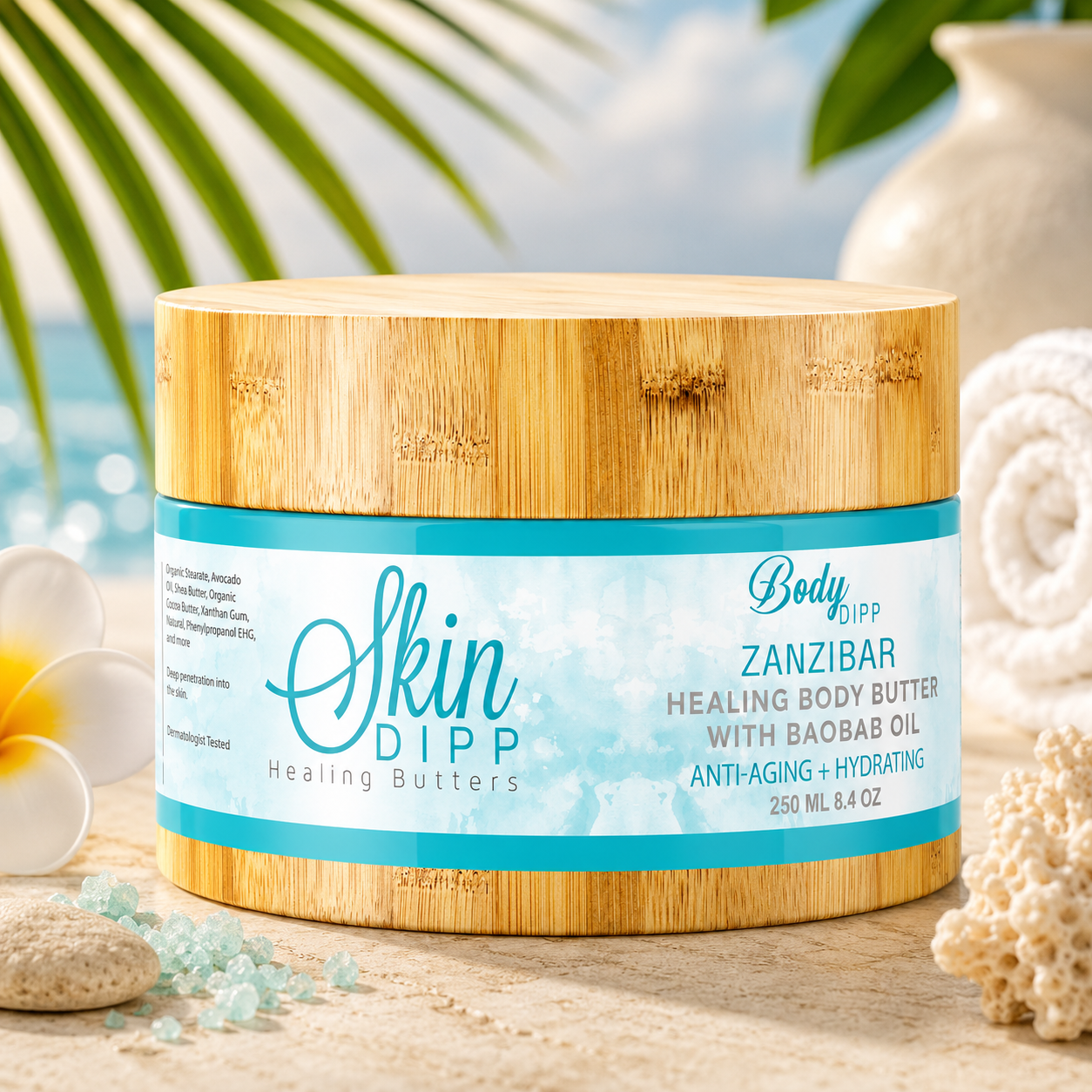 Skin Dipp Healing Butters - Body Dipp Body Butter- Zanzibar