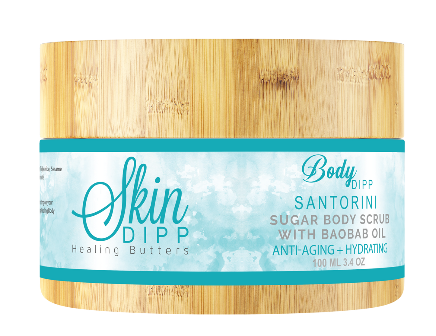 Skin Dipp Healing Butters - Body Dipp Sugar Scrub - Santorini